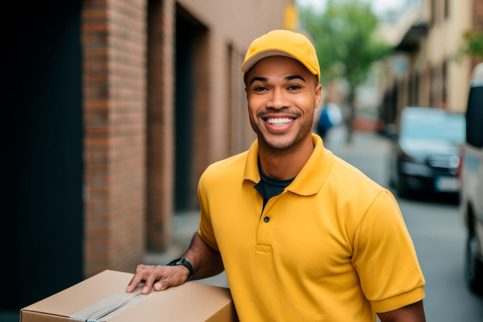 delivery-driver-delivering-packages-created-with-generative-ai-technology