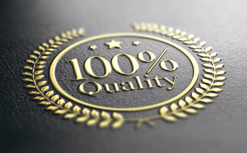 100-quality-guarantee-golden-stamp-black-background-3d-illustration