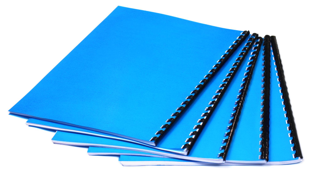 blue-spiral-bound-note-books-white