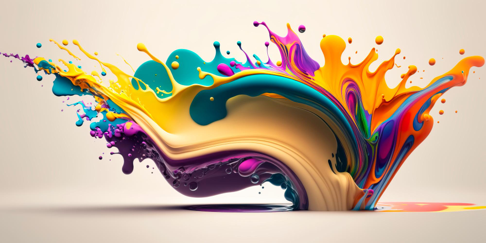 multicolored-fluid-splash-swirl-white-luxury-multicolored-flow-generative-ai